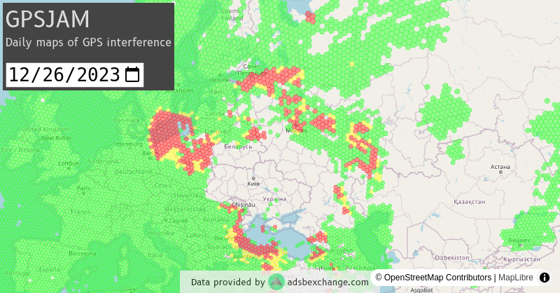 Gpsjam Gpsgnss Interference Map